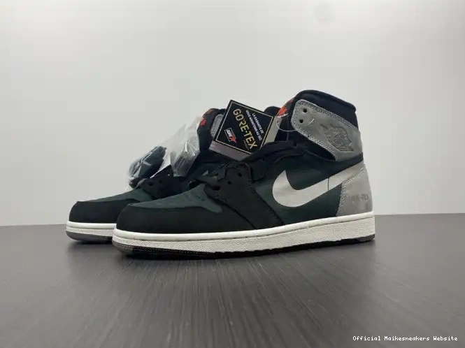 Official Maikesneakers Grey Element DB2889-001 1 Gore-Tex Black Particle Jordan Retro High 0602